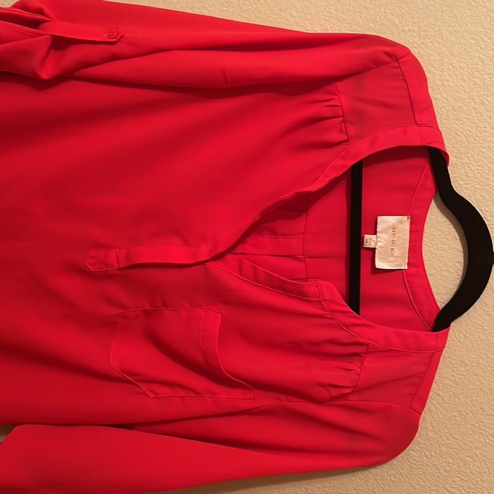 Skies are blue blouse